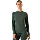 Ariat Womens Breathe 1/2 Zip Long Sleeve Baselayer (Monstera) additional 1