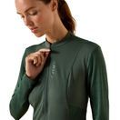Ariat Womens Breathe 1/2 Zip Long Sleeve Baselayer (Monstera) additional 4