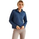 Ariat Womens Breathe 1/2 Zip Sweatshirt (Dark Denim) additional 1