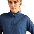 Ariat Womens Breathe 1/2 Zip Sweatshirt (Dark Denim) additional 3