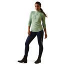 Ariat Womens Breathe 1/4 Zip Baselayer (Basil) additional 3