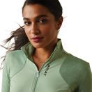Ariat Womens Breathe 1/4 Zip Baselayer (Basil) additional 5