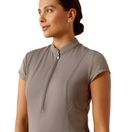 Ariat Womens Breathe 1/4 Zip Baselayer (Plum Grey) additional 3