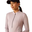 Ariat Womens Breathe 1/4 Zip Baselayer (Sea Fog) additional 2