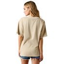 Ariat Womens Bull Rider Arched Short Sleeve T Shirt (French Oak) additional 2