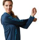 Ariat Womens Byron Full Zip Hoodie (Deep Petroleum) additional 5