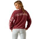 Ariat Womens Cowgirl Tough Sweatshirt (Dry Rose) additional 1