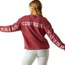 Ariat Womens Cowgirl Tough Sweatshirt (Dry Rose) additional 5