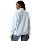 Ariat Womens Foundation Logo 1/2 Zip Sweatshirt (Nantucket Breeze) additional 2