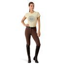 Ariat Womens Heritage Crest Short Sleeve T Shirt (Flan) additional 3