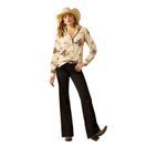 Ariat Womens Homestyle Button Up Shirt (Round Up Print) additional 3