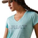 Ariat Womens Laguna Logo Top (Pool Blue) additional 3