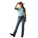 Ariat Womens Laguna Logo Top (Pool Blue) additional 4