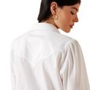 Ariat Womens Lattice Long Sleeve Shirt (White) additional 6