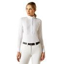 Ariat Womens Luxe 2.0 Long Sleeve Show Shirt (White) additional 1