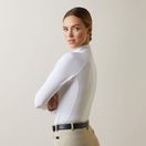 Ariat Womens Luxe Long Sleeve Show Shirt (White) additional 3
