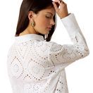 Ariat Womens Millington Longsleeve Blouse (White) additional 5