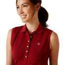 Ariat Womens Prix 2.0 Sleeveless Polo (Sun-Dried Tomato) additional 3