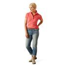 Ariat Womens Prix 3.0 Short Sleeve Polo (Coral Paradise) additional 4