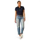 Ariat Womens Prix 3.0 Short Sleeve Polo (Navy Eclipse) additional 4