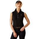 Ariat Womens Prix 3.0 Sleeveless Polo (Black) additional 1