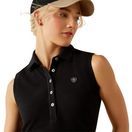 Ariat Womens Prix 3.0 Sleeveless Polo (Black) additional 3