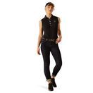 Ariat Womens Prix 3.0 Sleeveless Polo (Black) additional 4