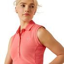 Ariat Womens Prix 3.0 Sleeveless Polo (Coral Paradise) additional 3