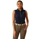 Ariat Womens Prix 3.0 Sleeveless Polo (Navy Eclipse) additional 1