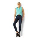 Ariat Womens Prix 3.0 Sleeveless Polo (Pool Blue) additional 4