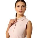 Ariat Womens Prix 3.0 Sleeveless Polo (Sepia Rose) additional 4