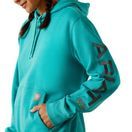 Ariat Womens Rebar Graphic Hoodie (Latigo Bay Heather) additional 3