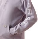 Ariat Womens Rebar Lightweight Logo 1/2 Zip Hoodie (Purple Ash/Thistle) additional 5