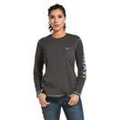 Ariat Womens Rebar Workman Logo T-Shirt (Charcoal Heather) additional 1