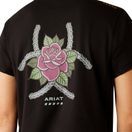 Ariat Womens Rebar Workman Rose T-Shirt (Black) additional 3