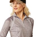 Ariat Womens Sunstopper 3.0 1/4 Zip Baselayer (Silver Sconce Fern) additional 3