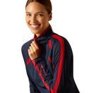Ariat Womens Sunstopper 3.0 Base Layer (Navy/Red) additional 3