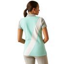 Ariat Womens Taryn Short Sleeve Polo (Beach Glass) additional 2