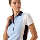 Ariat Womens Taryn Short Sleeve Polo (St. Tropez/White) additional 4