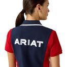 Ariat Womens Taryn Short Sleeve Polo (Team Navy/Red) additional 5