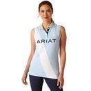 Ariat Womens Taryn Sleeveless Polo (Chambray Blue) additional 1