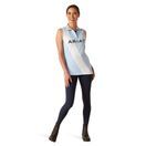 Ariat Womens Taryn Sleeveless Polo (Chambray Blue) additional 4
