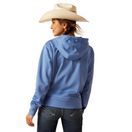 Ariat Womens Tek 1/2 Zip Hoodie (Dutch Blue) additional 2