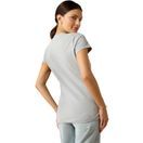 Ariat Womens Vertical Logo Short Sleeve T Shirt (Heather Grey) additional 2