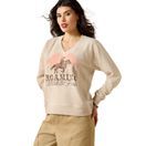 Ariat Womens Victoria Sweatshirt (Khaki Heather) additional 1