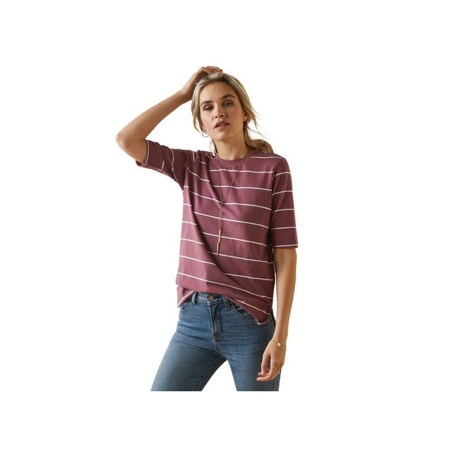 Ariat Womens Windsor T-Shirt (Nocturne Stripe)