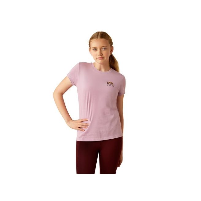Ariat Youth Meadow Pony T-Shirt (Lavender Mist)