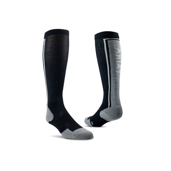 AriatTek Winter Slimline Socks (Black/Sleet)