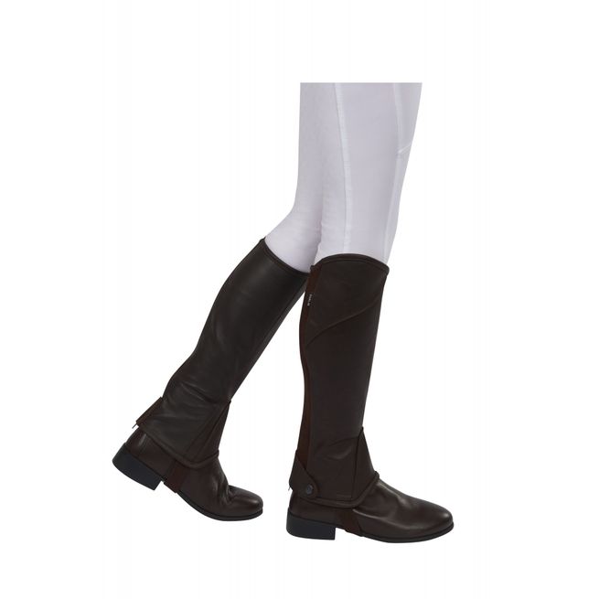Dublin Adult's Stretch Fit Half Chaps (Brown)