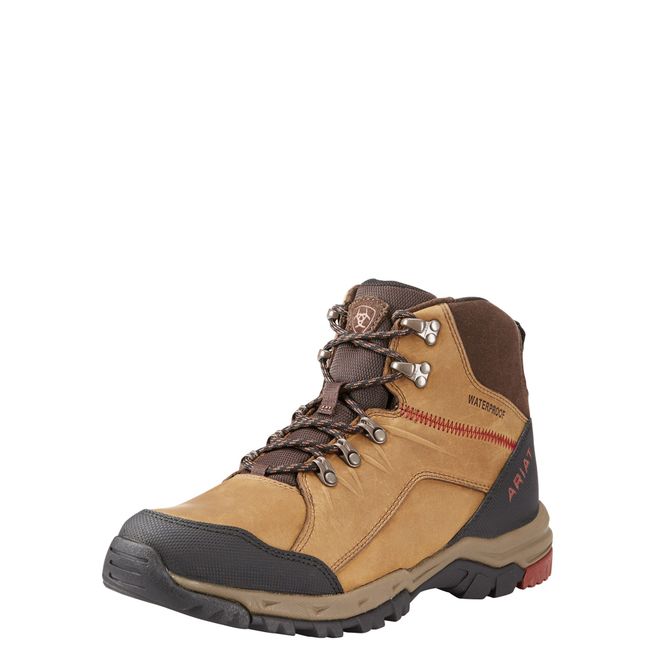 *OUTLET* Ariat Men's Skyline Mid Waterproof Boots (Distressed Brown)